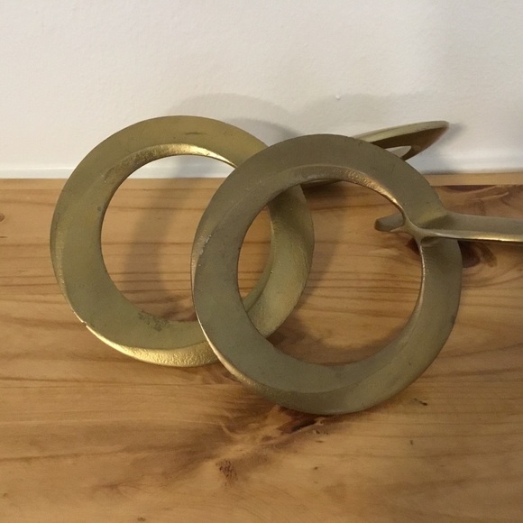 Gold Infinity Rings Home Decor Table or Desk Accent Home or Office Accessories - Picture 4 of 6
